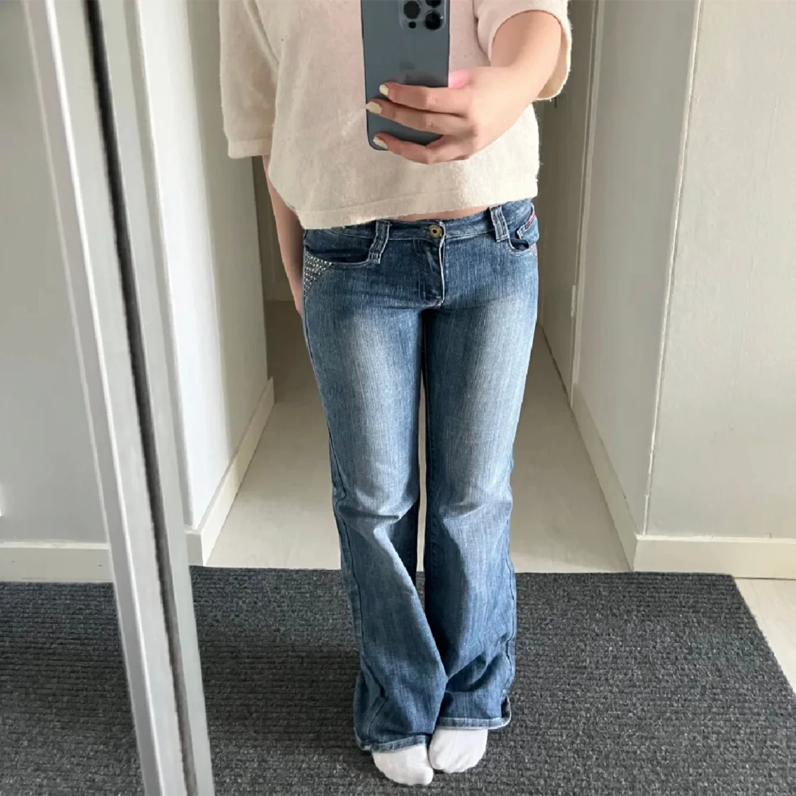 Lågmidjade jeans