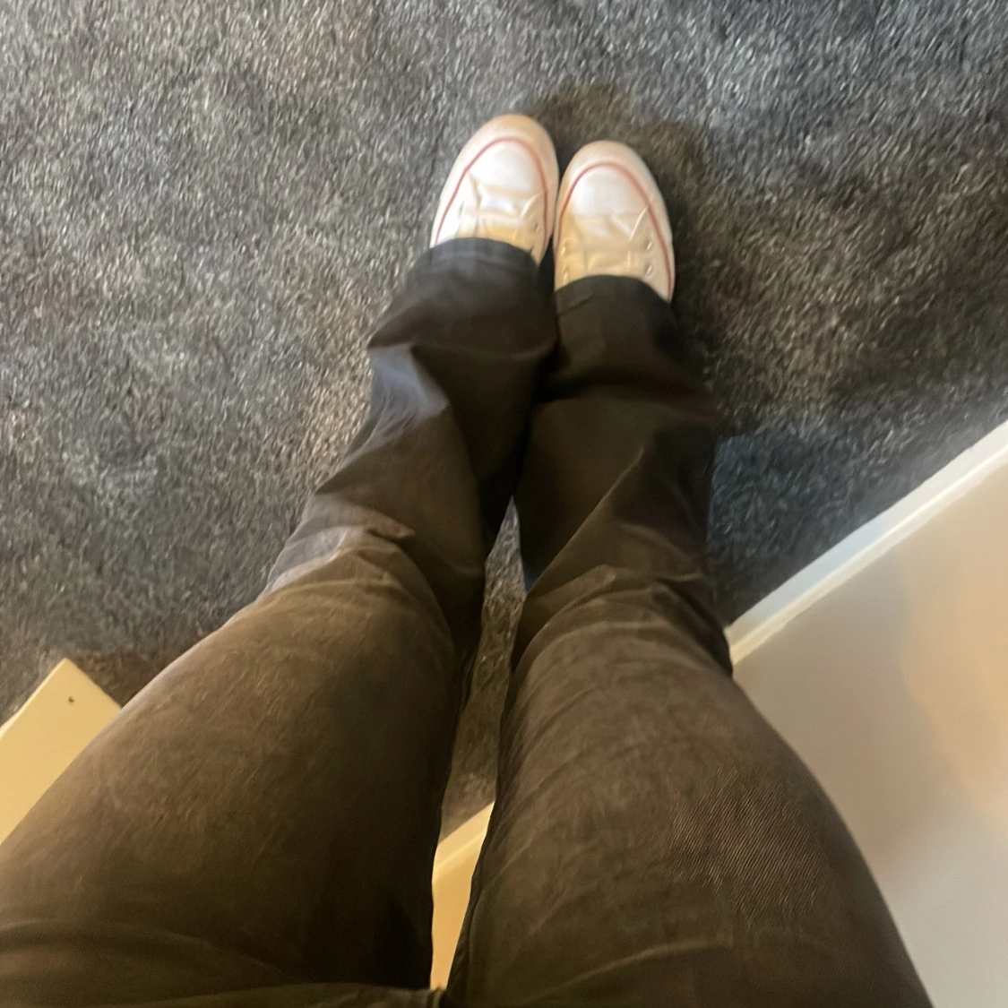 Mid waist bootcut/straight jeans - 90