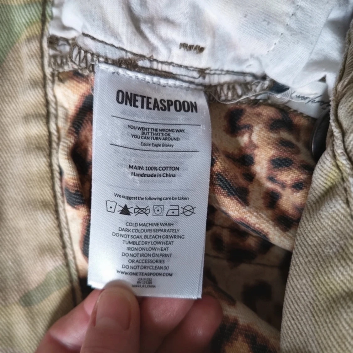 Oneteaspoon gröna leopard shorts  - 93