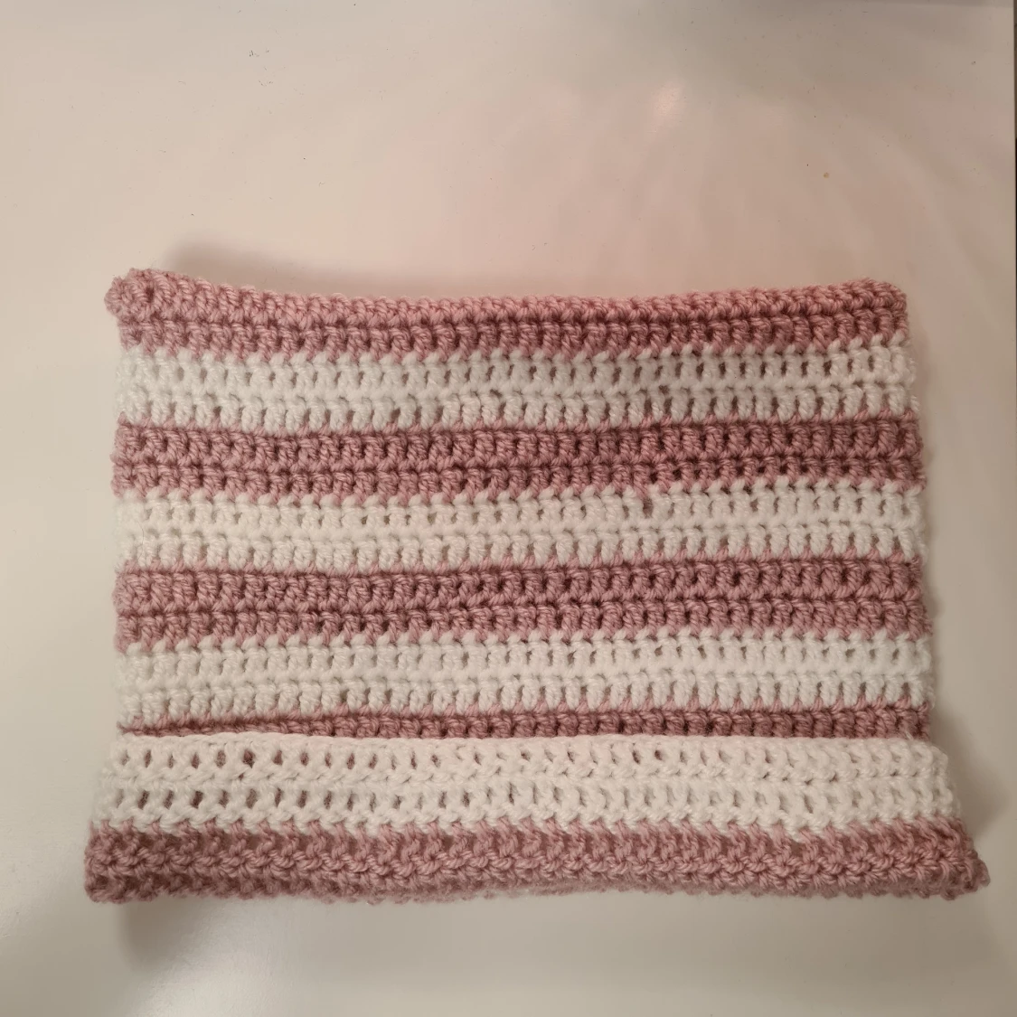 Rosa/vit catbeanie - 90