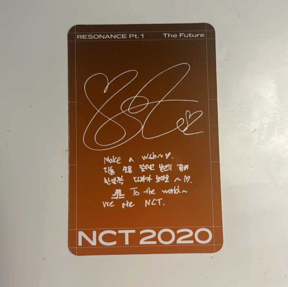 taeyong nct 2020 resonance pt 1 photocard - 90