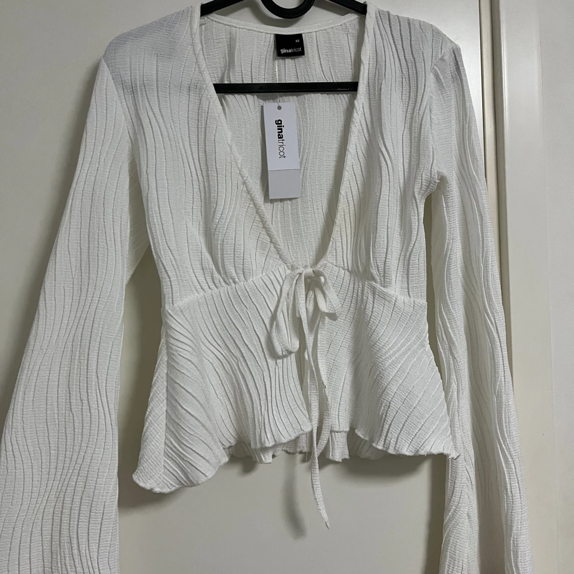 Vit somrig blus - 90