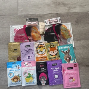 Ansiktsmask,fransar - Hej! Säljer ansiktsmasker, fransar o en body lotion då jag aldrig använder de! Går att köpa styck för 5kr elr allt för 70kr, hör av dig vid funderingar elr prisförslag!😊OBS hund o katt finns i hemmet!!