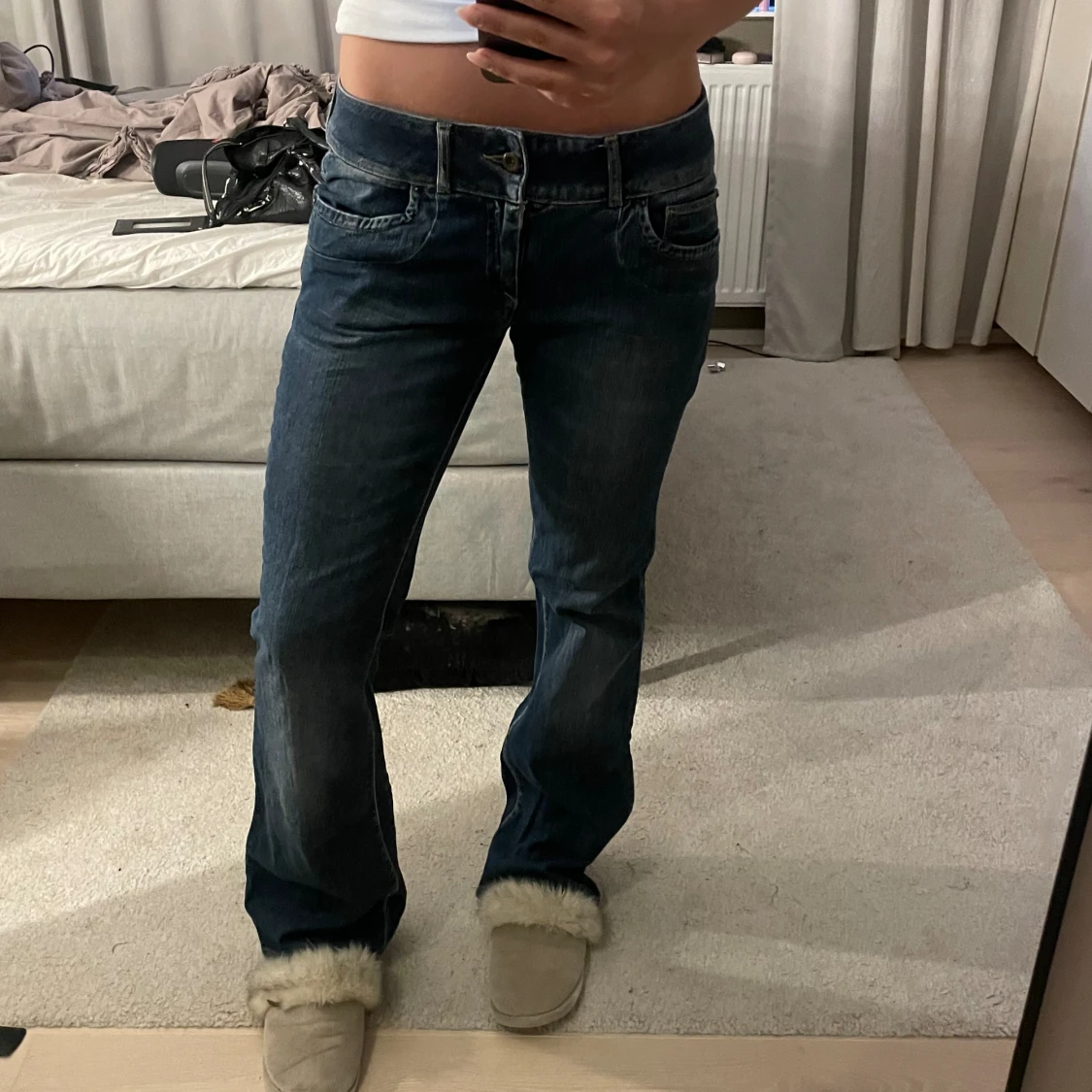 Lågmidjade jeans