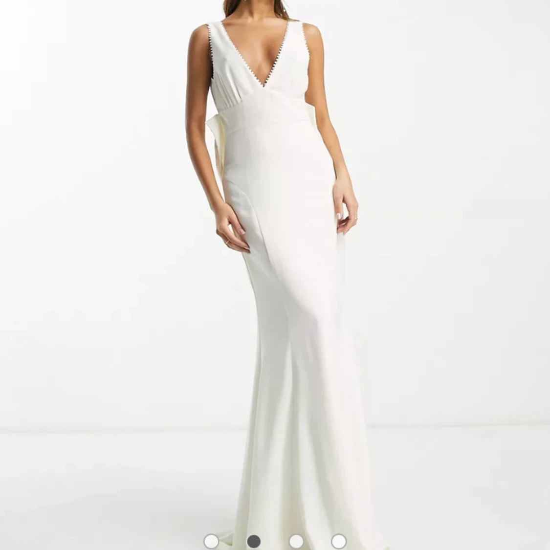 Vit långklänning - 90