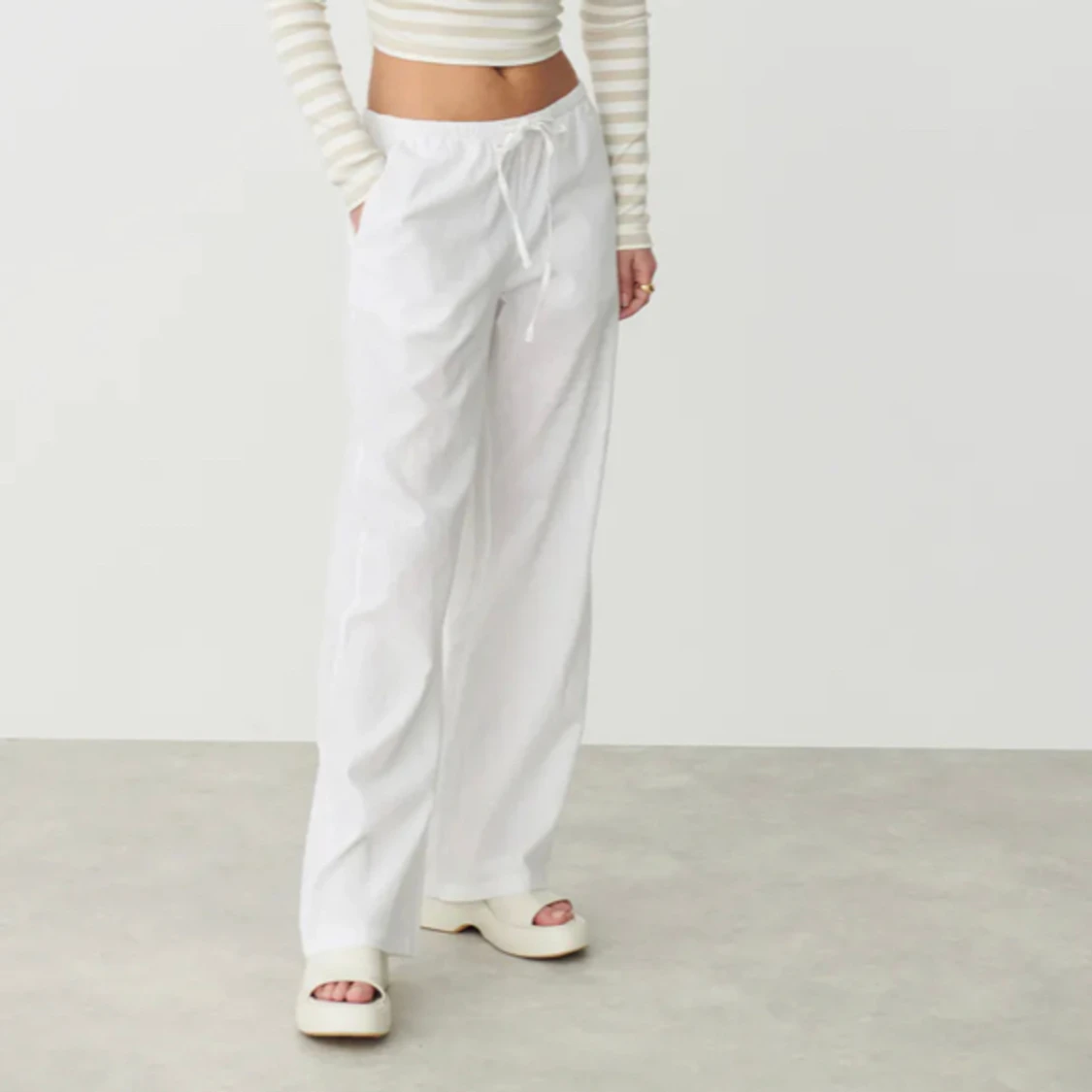 Gina tricot Linne/tygbyxor