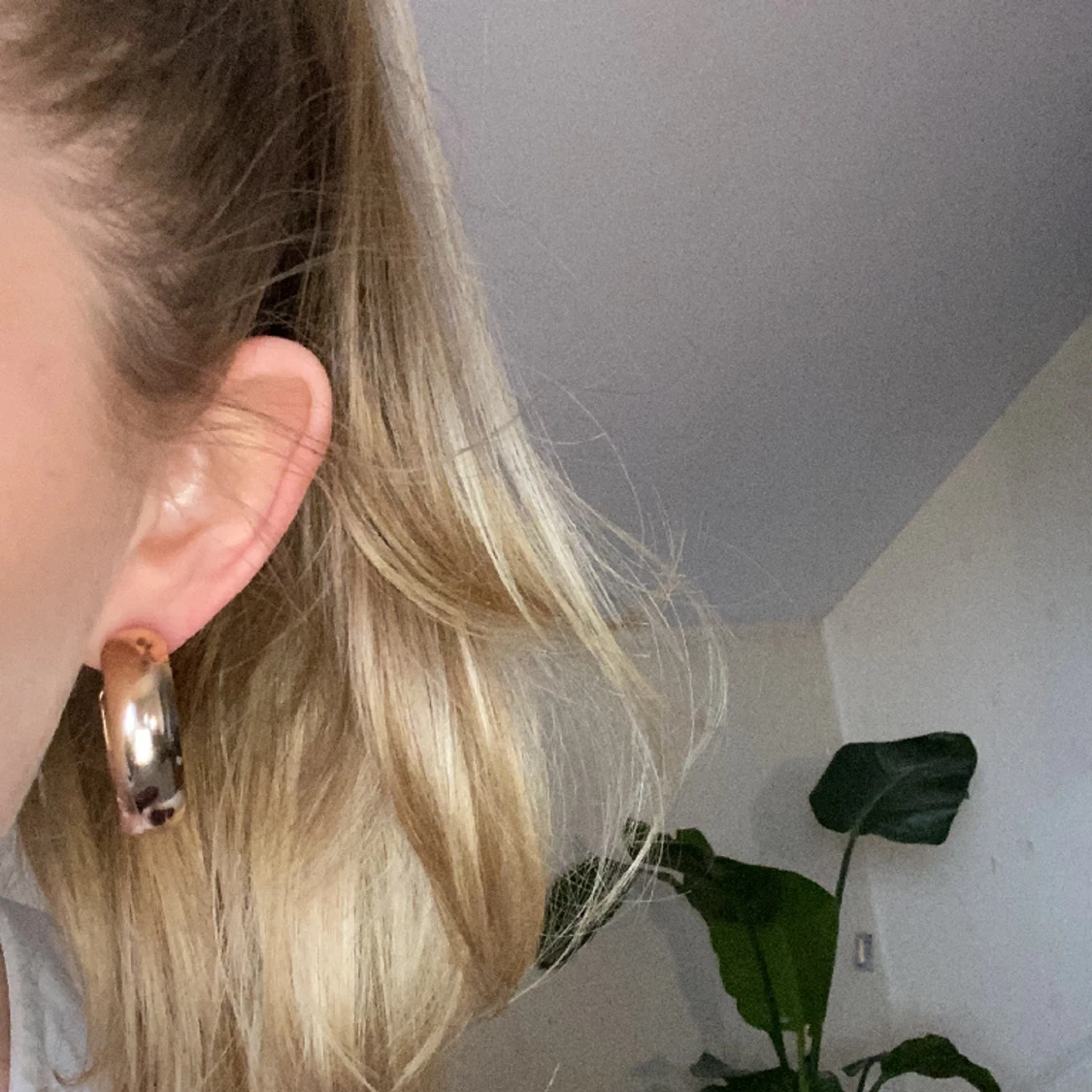 guld hoops (platerade) - 90