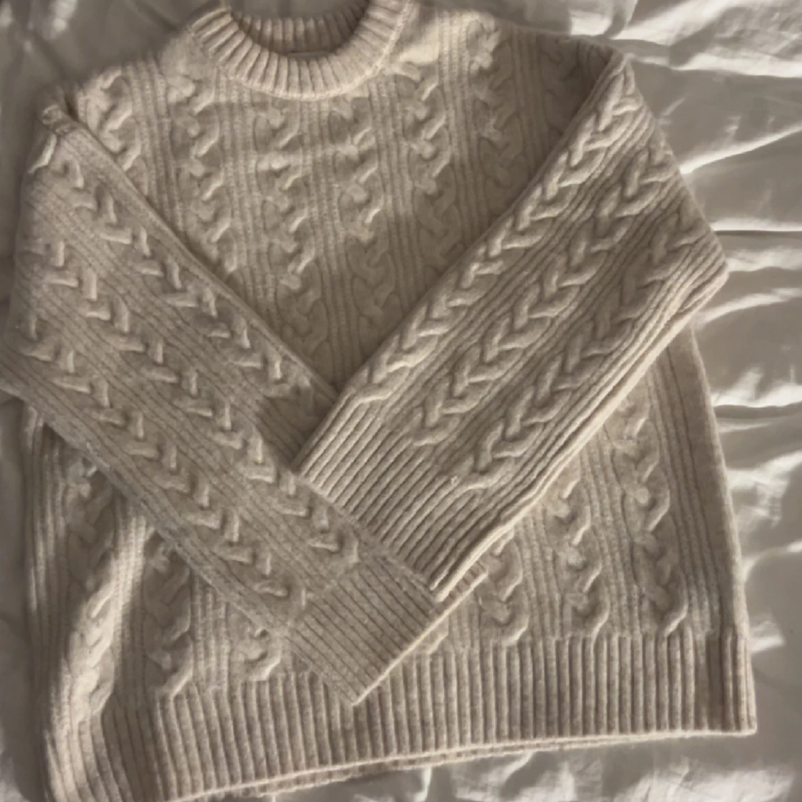 Kabelstickad Tröja - H&M