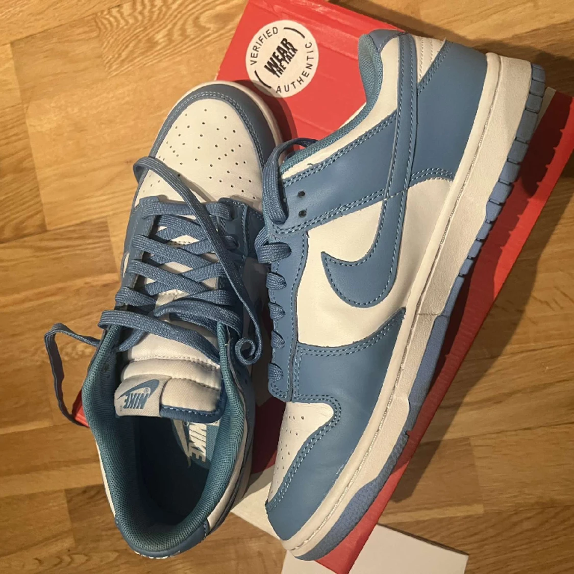 Ljusblå nike dunks  - 90