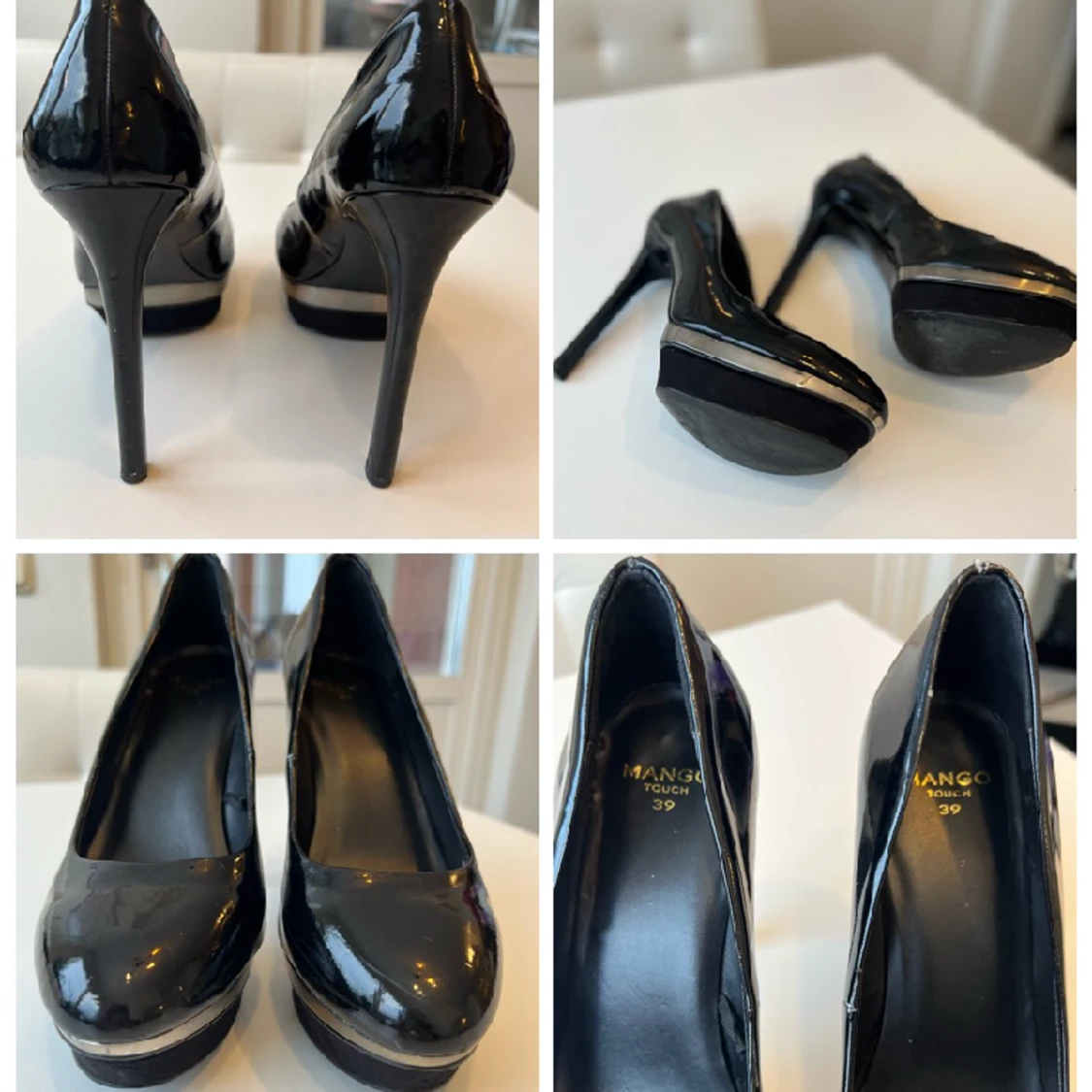 Svarta höga klackar - 91