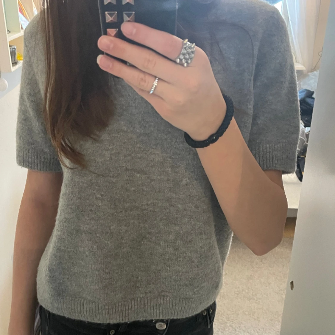 Stickad t-shirt - 90