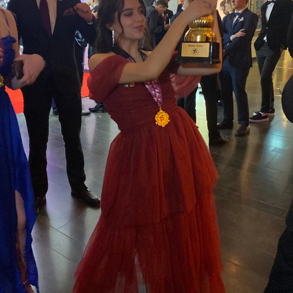 Röd balklänning - 90