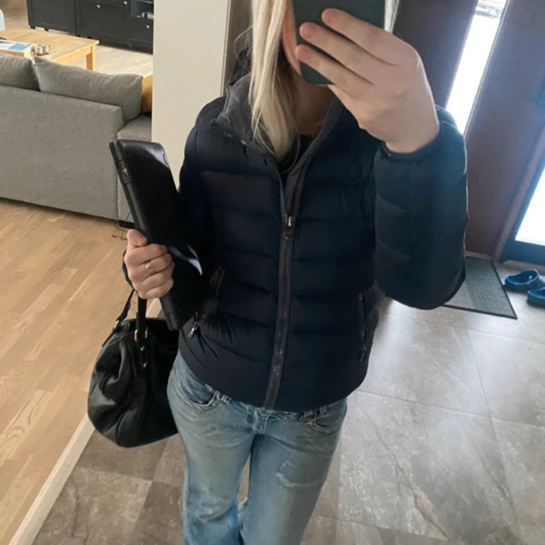 Mörkblå colmar jacka