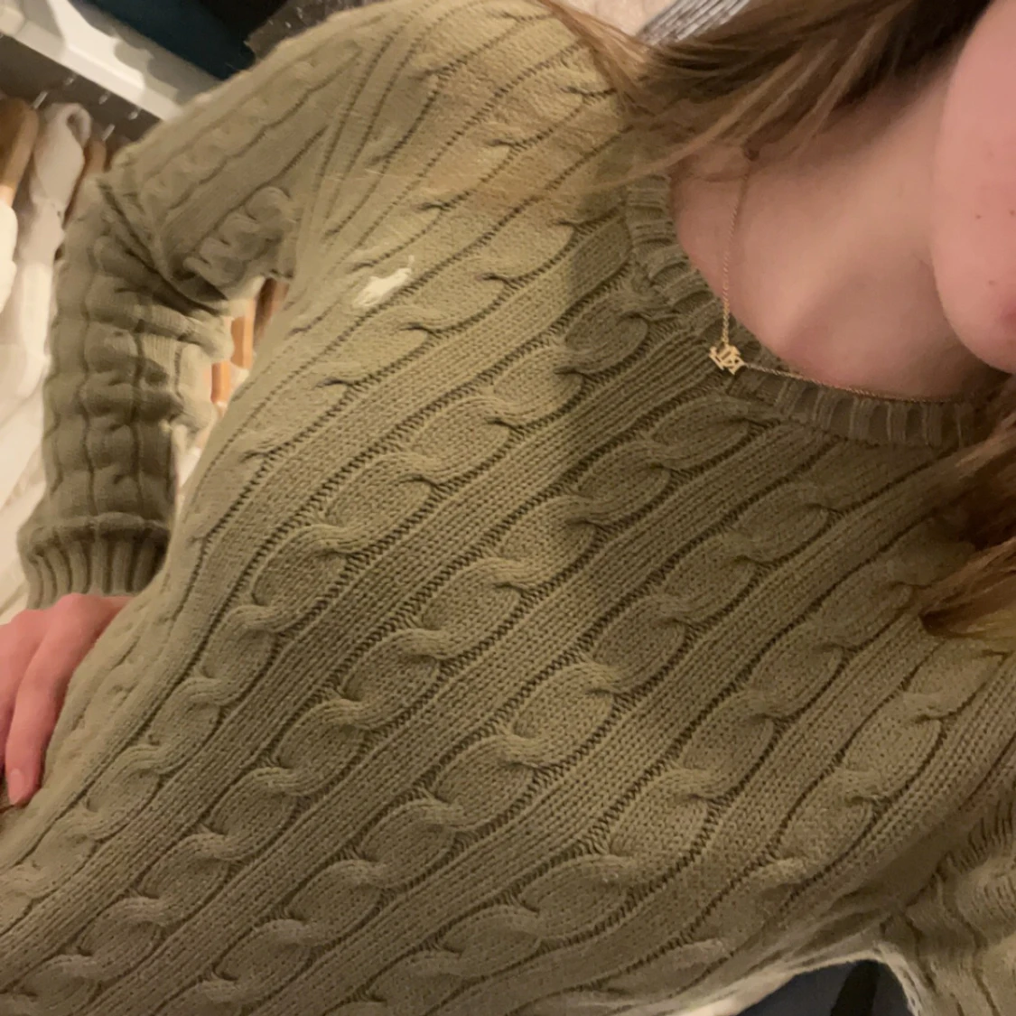 Ralph Lauren kabelstickad tröja ❣️ - 90