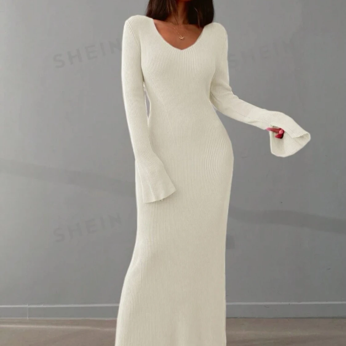 Stickad klänning  - 90