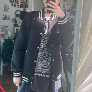 90s baseball jacka - Lite oversize, storlek S!