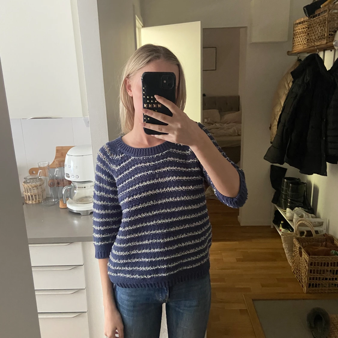 Söt tröja med trekvartsärm  - 90