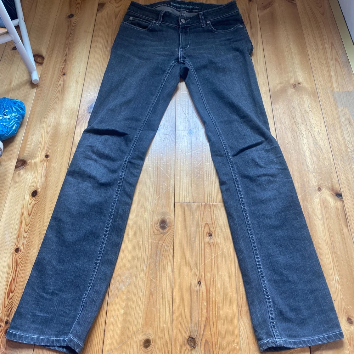 Raka lågmidjade jeans 