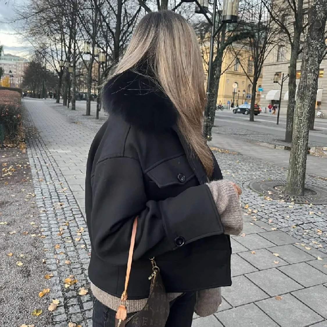 Svart Meotine Charlie Jacka - 90