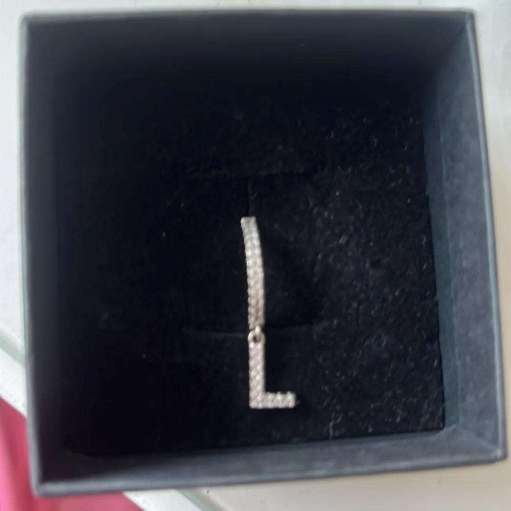 Fint örhänge  från iouaku med bokstaven L. Den är i silver och är aldrig andvänd ❤️. Accessoarer.