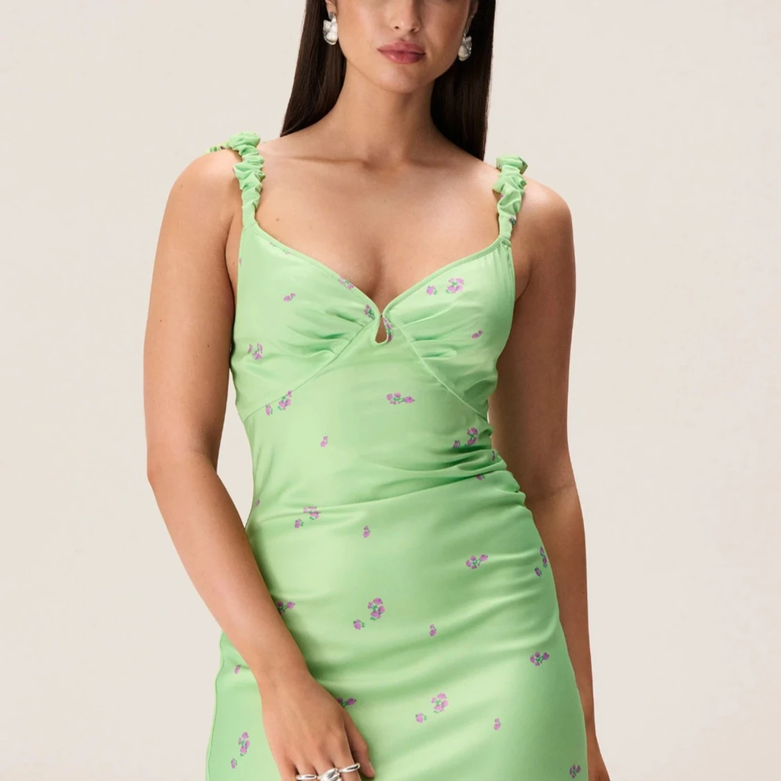 Adoore klänning strl 34/XS grön - 91