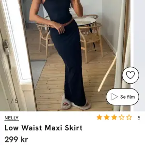 Maxi kjol från Nelly med slits  Storlek xs Aldrig andvänd