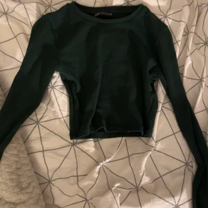 Grön zara tröja  - Grön zara tröja, den är tajt och sätter sig fint på kroppen. Magtröja. Originalpris ca 200