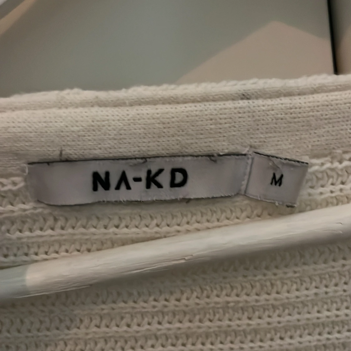 Långärmad vit tröja från NK - 91