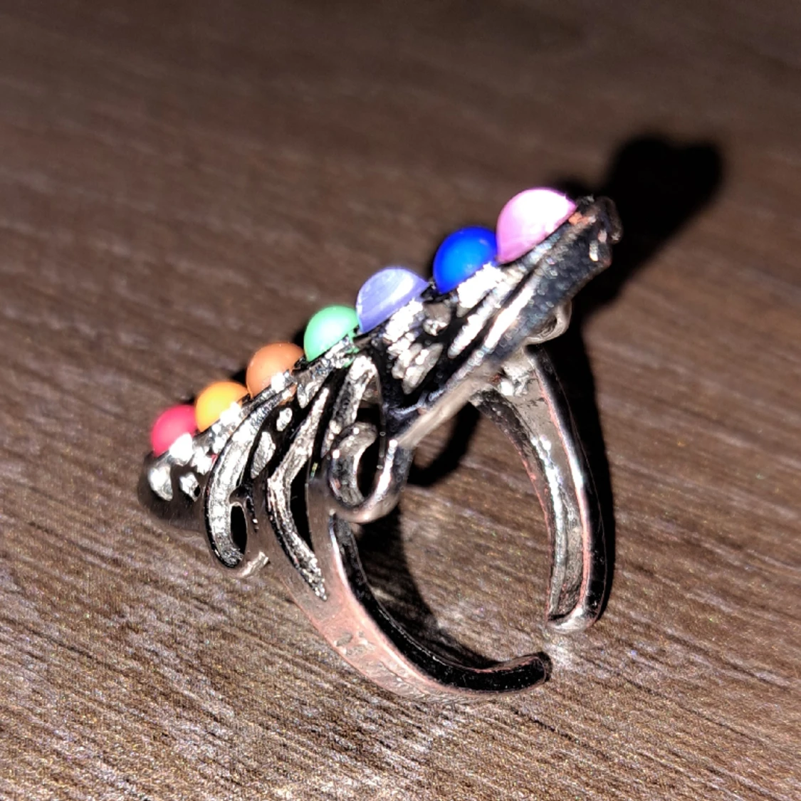 Ring med kristaller, chakra - 90