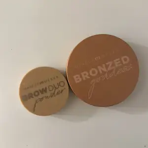 En bronzer och brow duo powder från makeupmekka💓säljer bronzern för 40 kr och brow duo powder för 30 kr eller båda tillsammans för 55💕💕 helt oanvända!!!