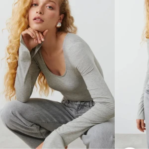 Gina topp - Säljer denna fina Gina Tricot toppen i grå! 