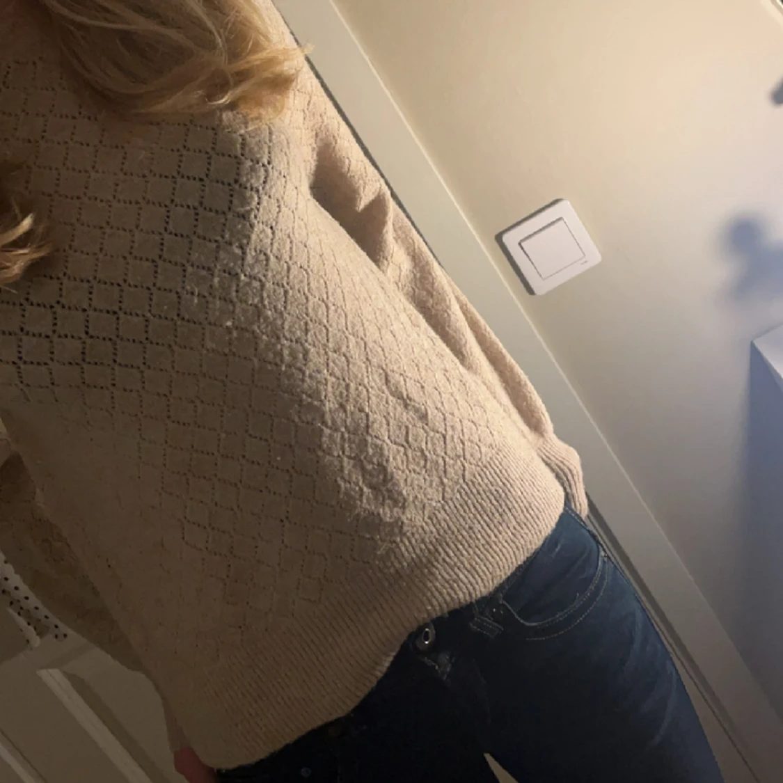 stickad mysig tröja💕 - 90