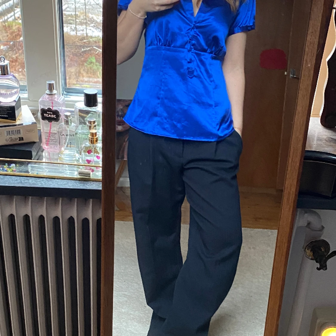 Blå topp ifrån gammal hm - 91