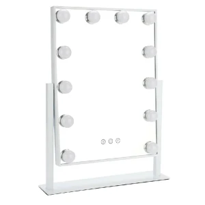 Sminkspegel - Säljer sminkspegel, i bra skick, säljer pga har en annan spegel❤️ Sladd ingår, 3 olika färger, dimmer! 