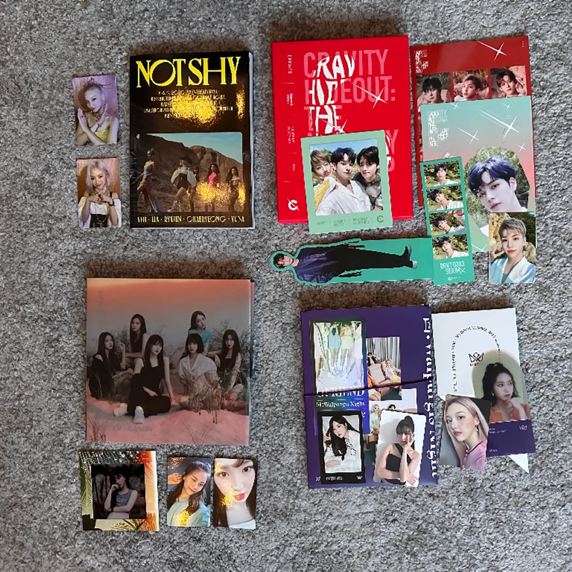 Kpop album, BTS, TXT, gfriend, ITZY, cravity - 90