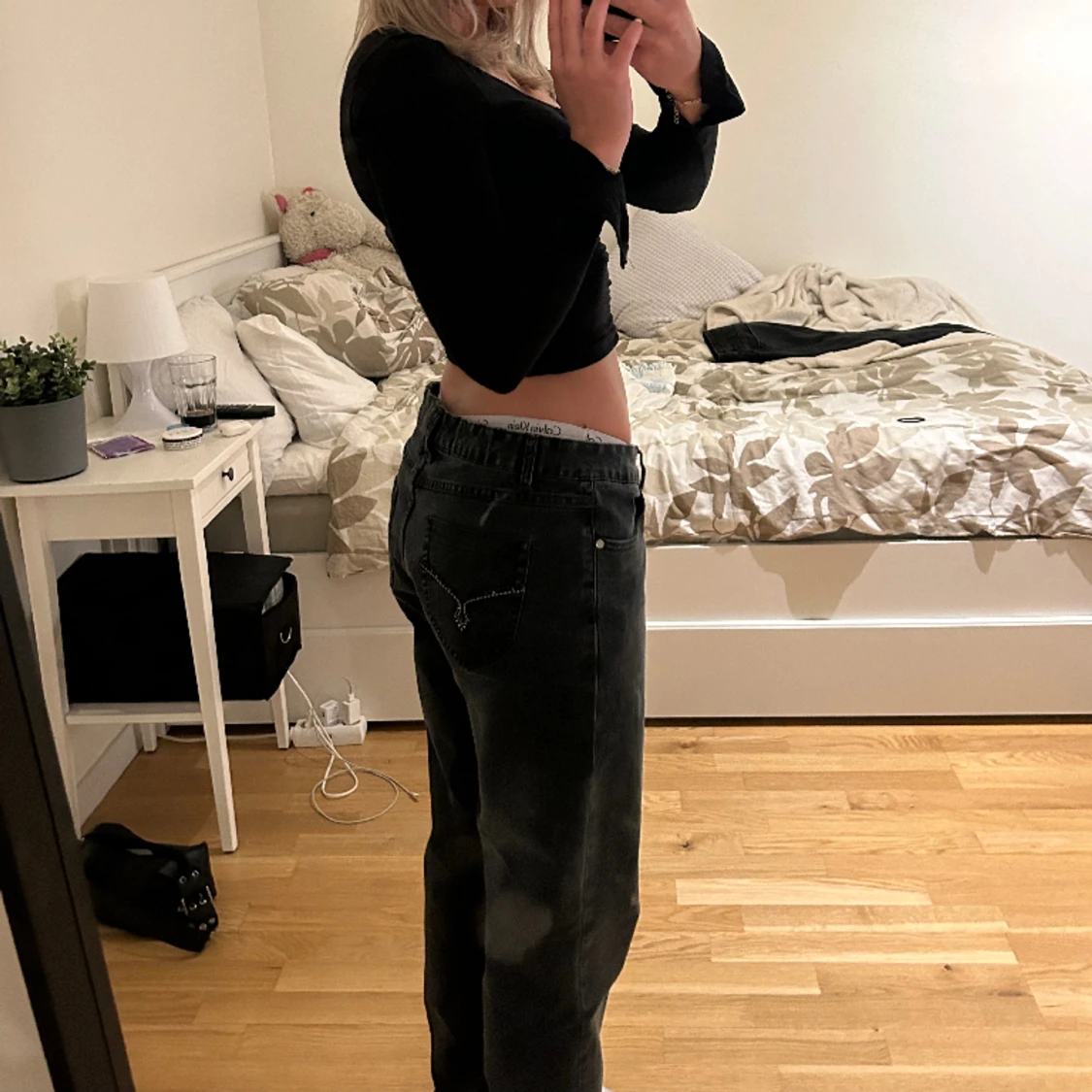 Mörkgrå jeans - 91