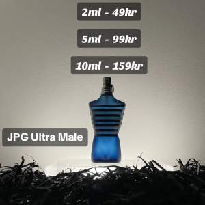 Säljer dekanter av ”Jean Paul Gaultier Ultra Male” I storlekarna 2ml 5ml 10ml Kontakta oss innan du köper så fixar vi rätt pris på frakt📦✅. du kan även beställa fler än bara Samples från 1 parfym så kontakta oss så svarar vi så snabbt som möjligt.