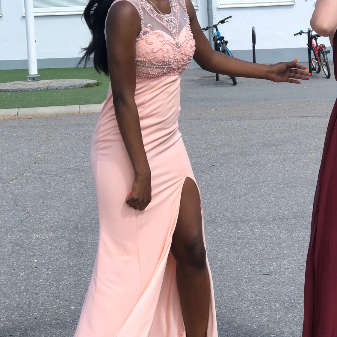 Babyrosa balklänning