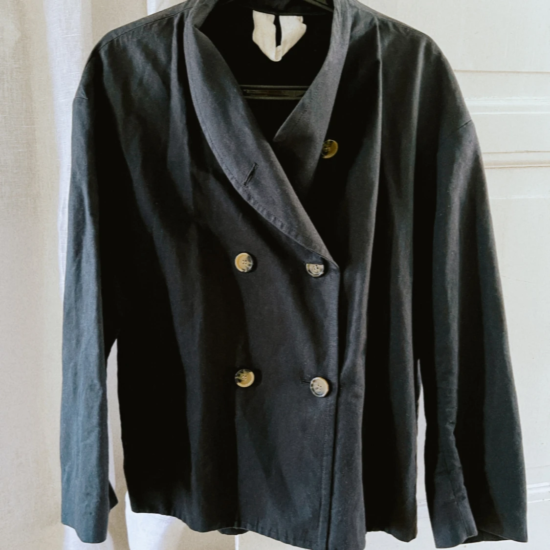 Arket svart jacka trench 