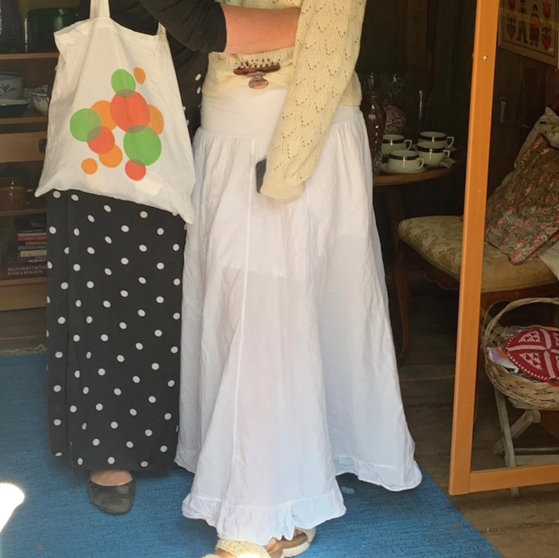 Vit långkjol - 90