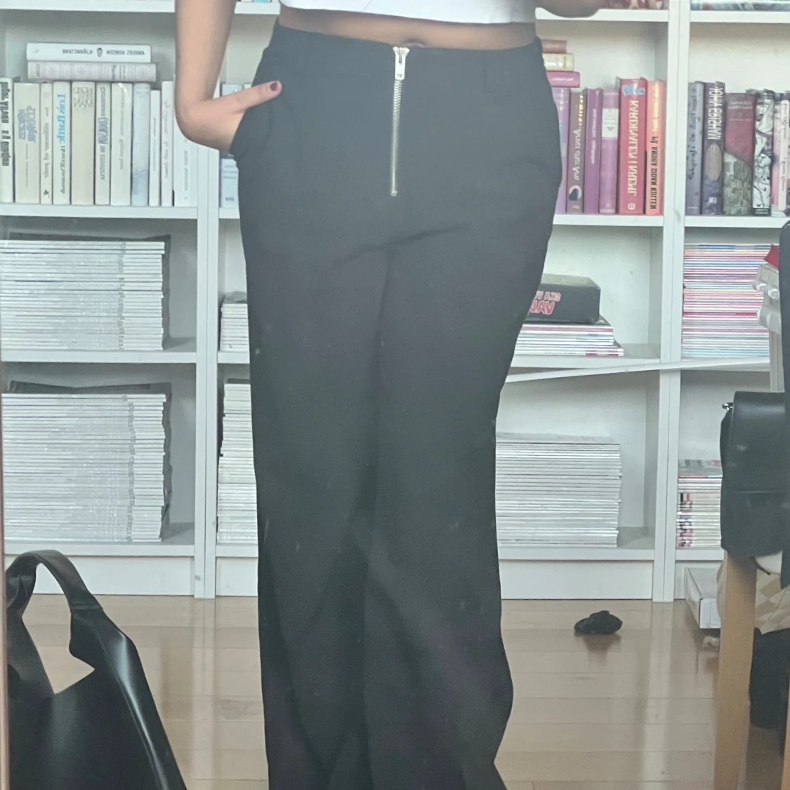 Svarta Byxor/långa - 91