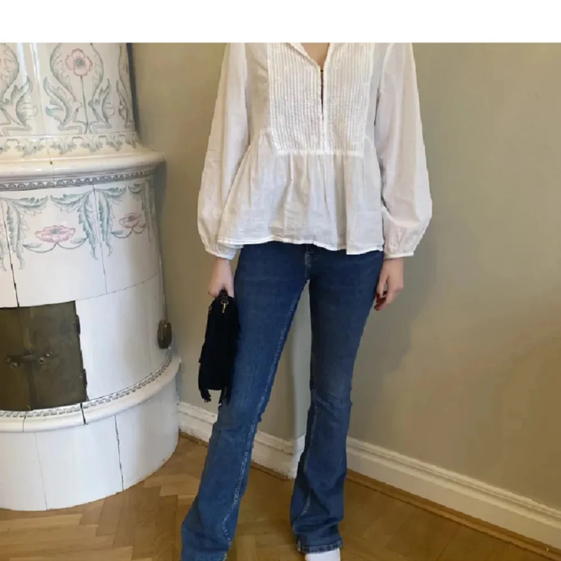 Blåa bootcut jeans zara - 90