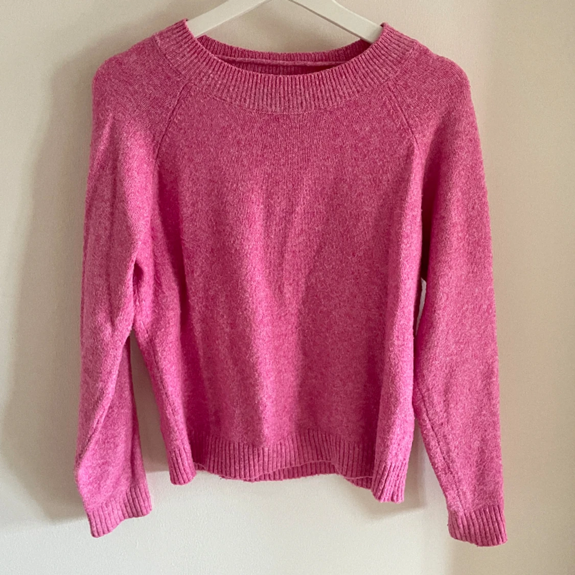 Rosa stickad tröja  - 90