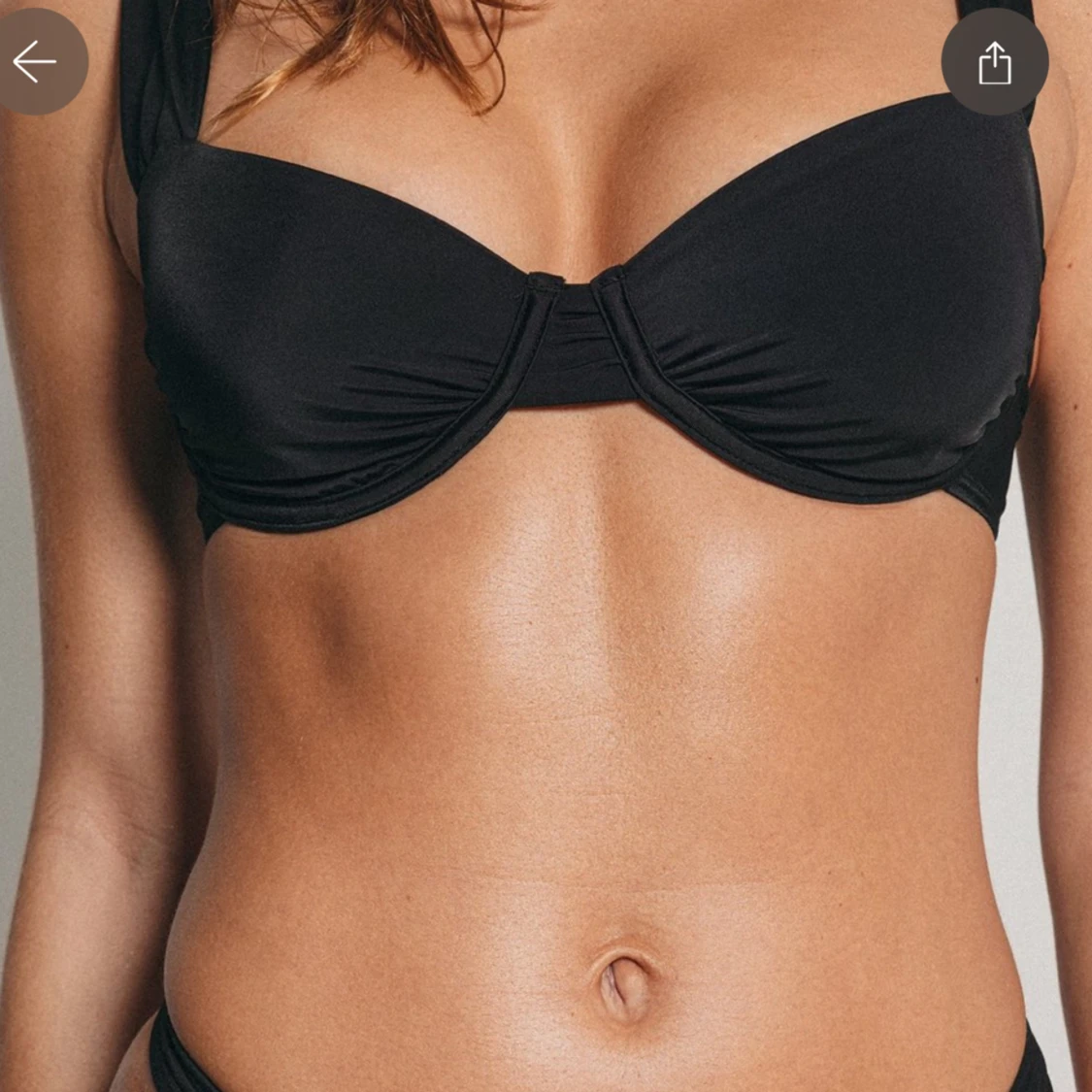Svart bikinitopp - 91