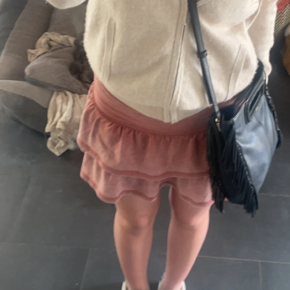 Lågmidjad rosa kjol - 90