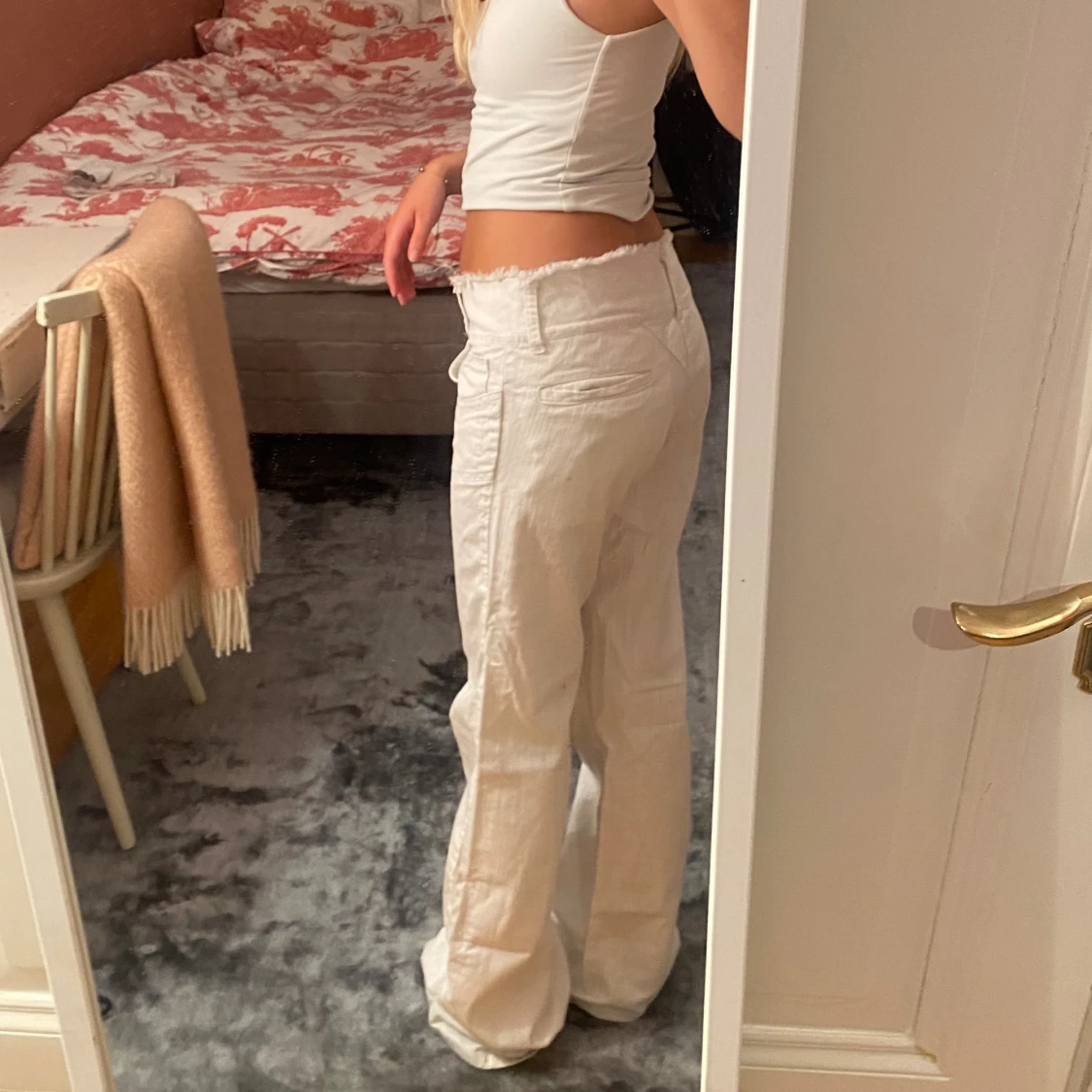 Snygga fransiga byxor - 91