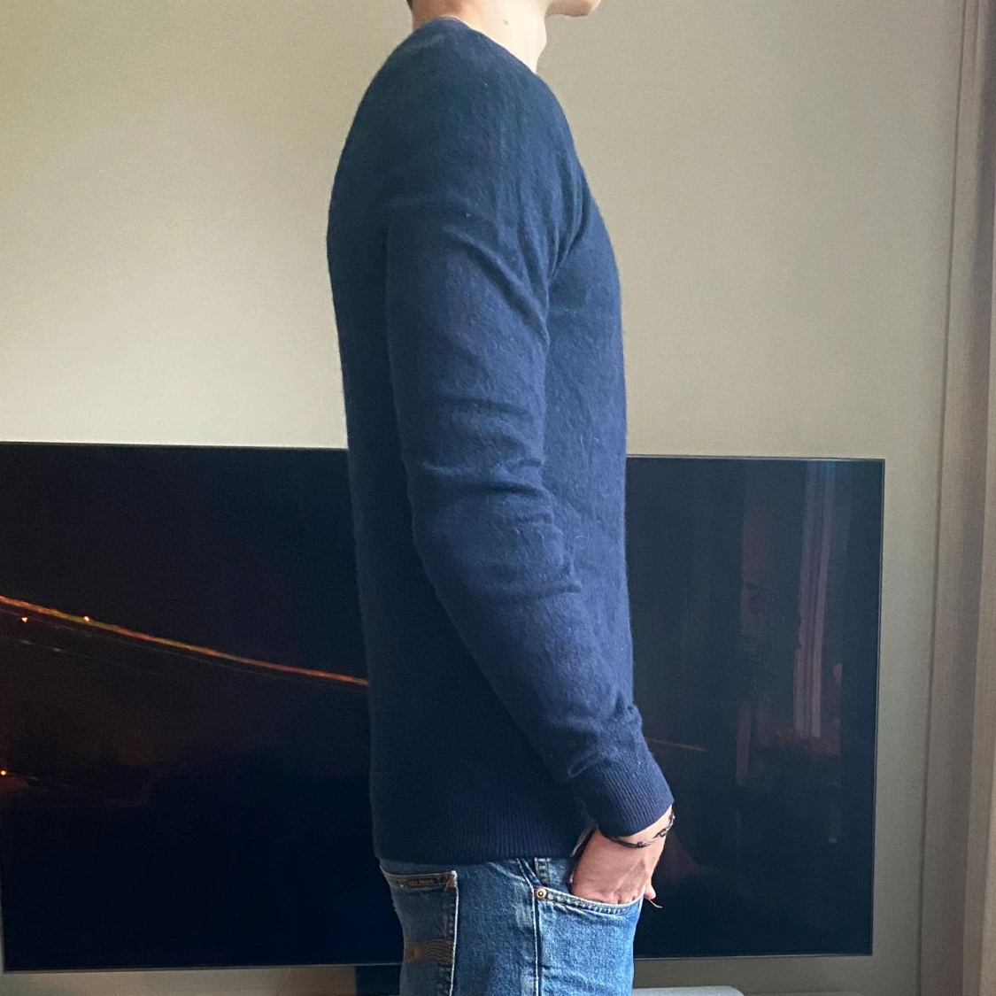 John Henric Kashmir tröja | Navy - 90