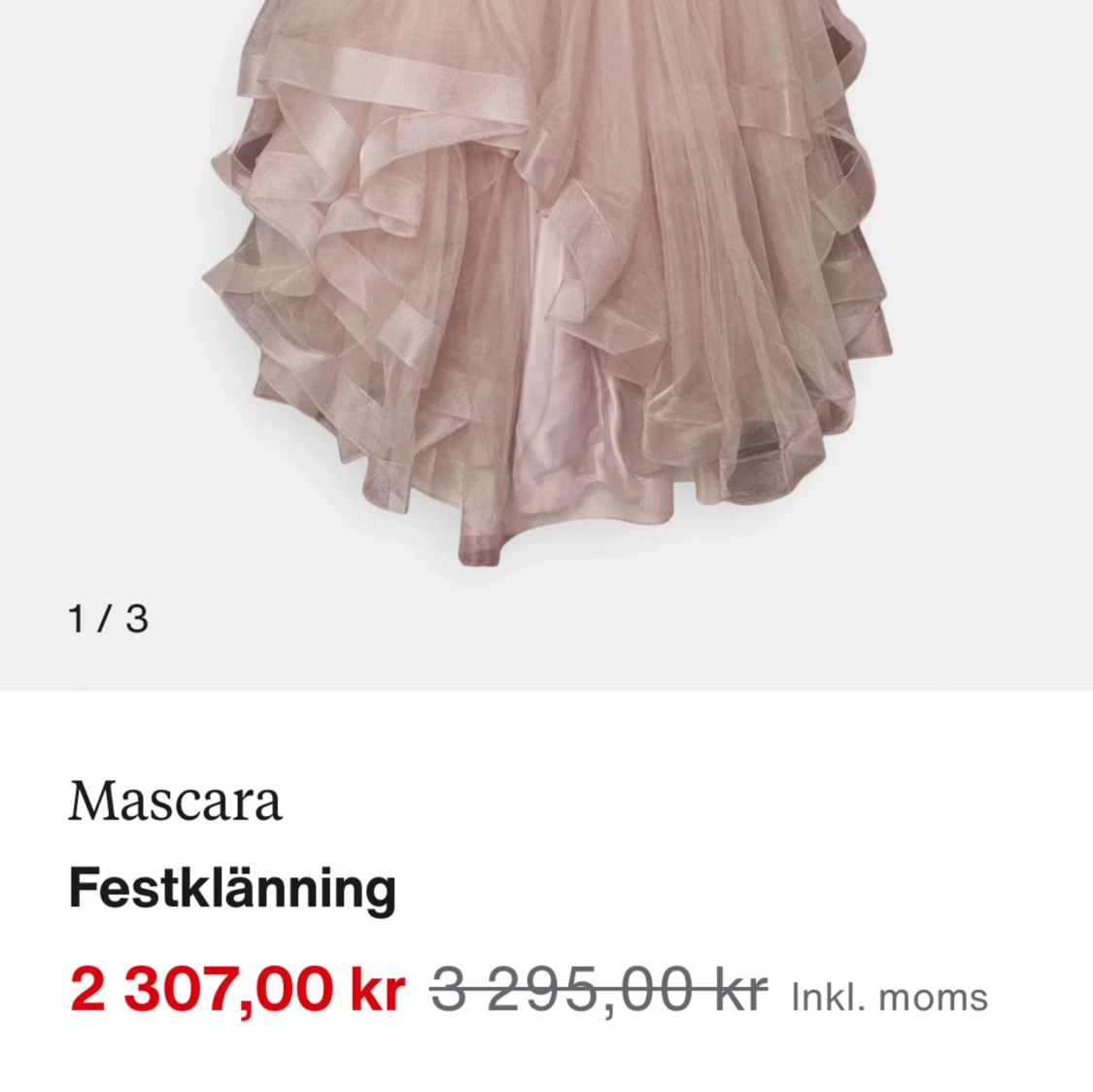 Mint grön balklänning  - 90