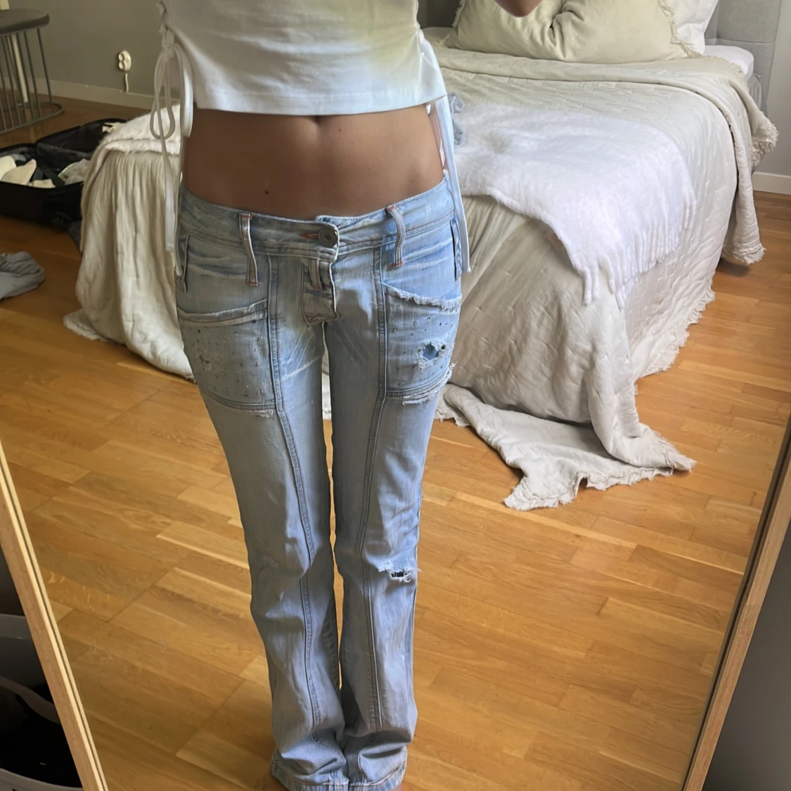 SÅÅ snygga jeans 💗 - 90