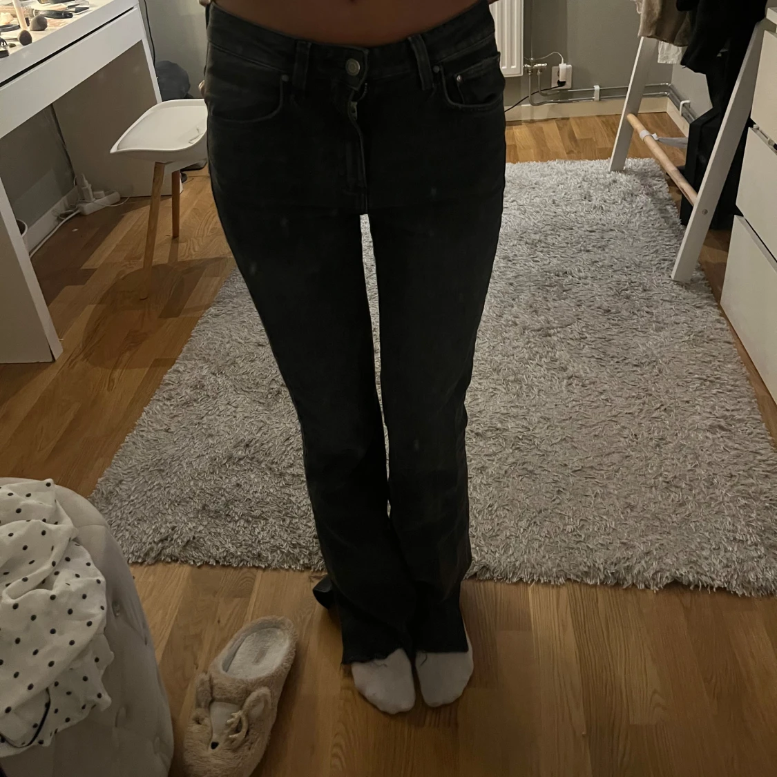 Jeans med slits - 90